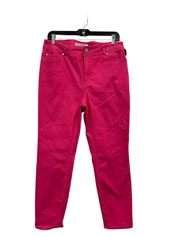 Classic Series Jeans Boyfriend By Cato In Pink Denim, Size: 12