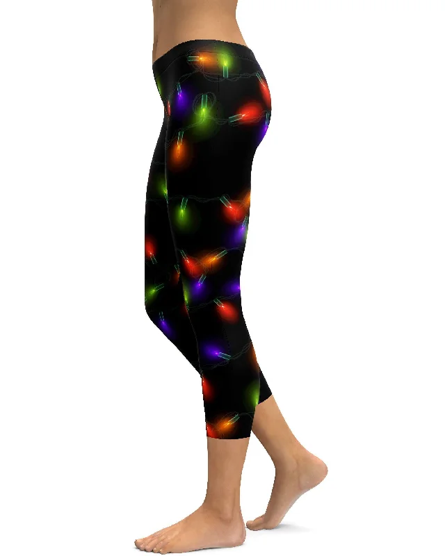 Easy Style Small Christmas Lights Capris