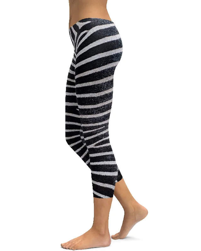 Exquisite Design Zebra Skin Capris